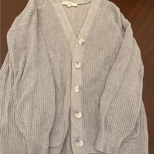 LOFT Light Gray Women’s Cardigan Sweater